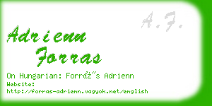 adrienn forras business card